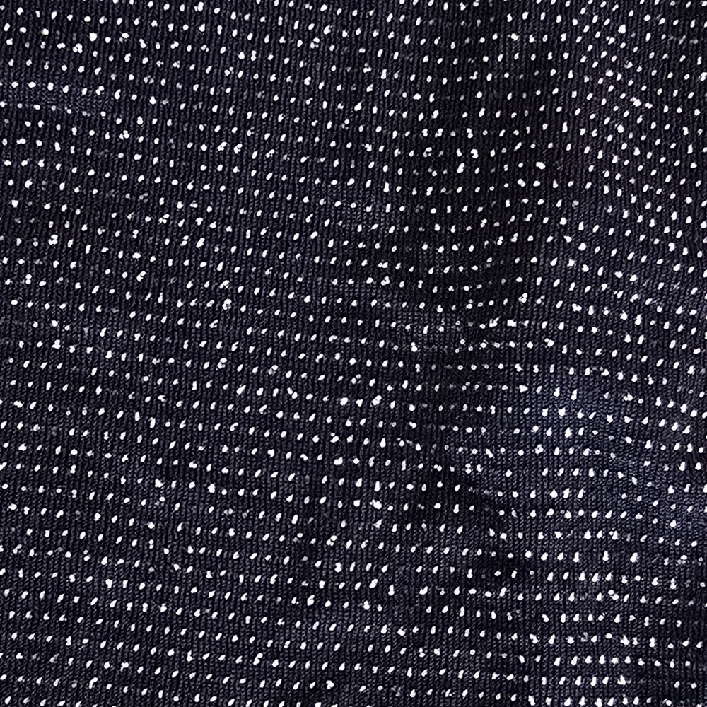 NWT Glittery Navy Cold-Shoulder Blouse - Size Medium - Picture 3 of 6